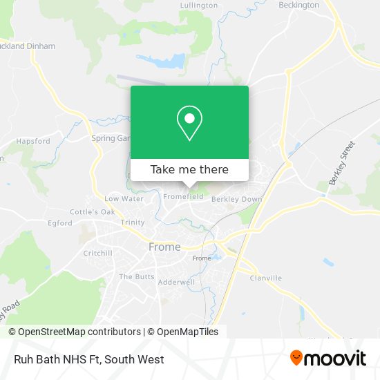 Ruh Bath NHS Ft map