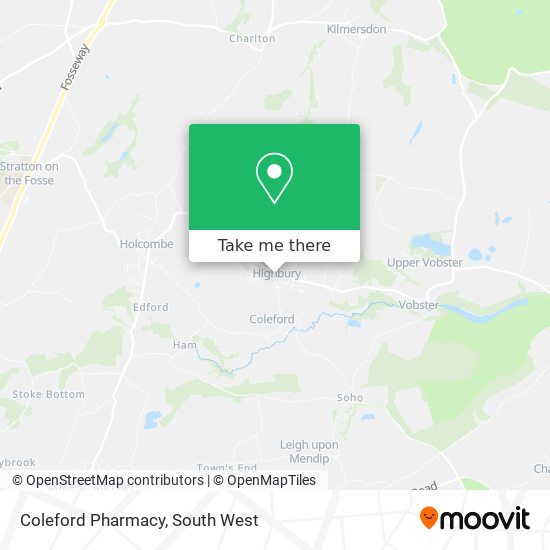 Coleford Pharmacy map