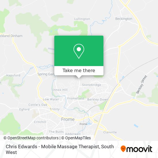 Chris Edwards - Mobile Massage Therapist map