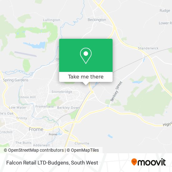 Falcon Retail LTD-Budgens map