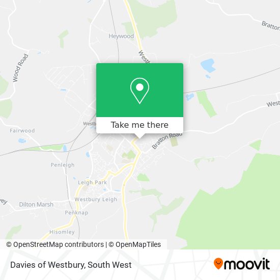 How to get to Davies of Westbury in Wiltshire by Bus or Train?