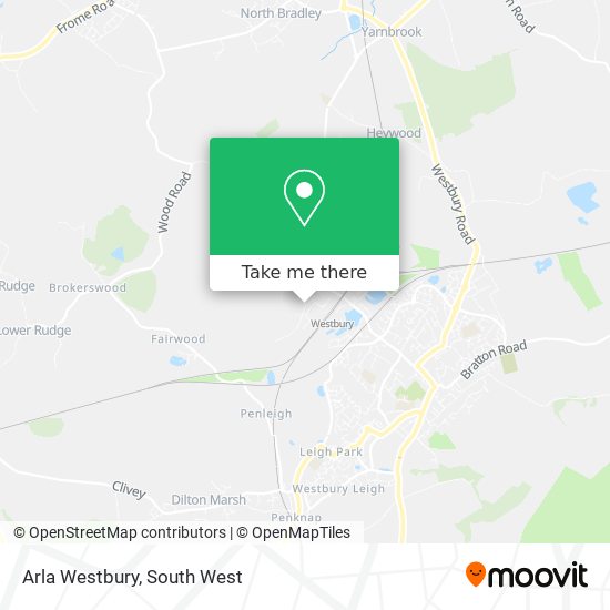 Arla Westbury map