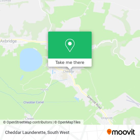 Cheddar Launderette map