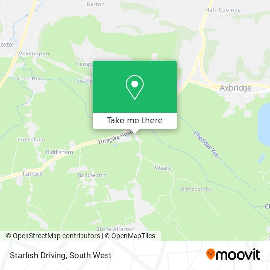 Starfish Driving map
