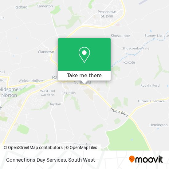 Connections Day Services map
