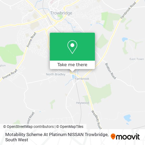 Motability Scheme At Platinum NISSAN Trowbridge map