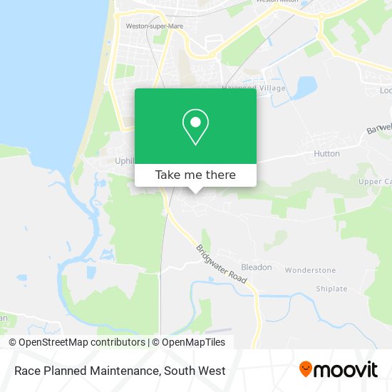 Race Planned Maintenance map