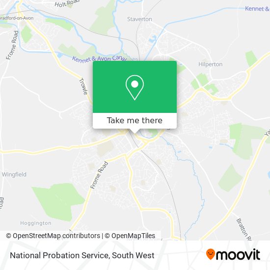 National Probation Service map