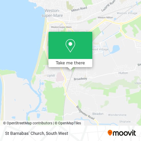 St Barnabas' Church map