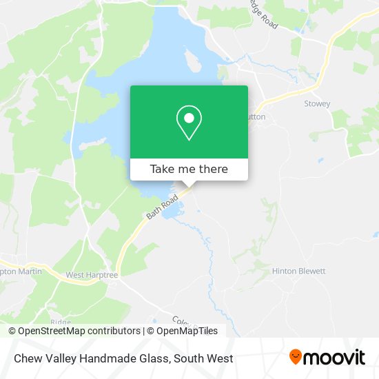 Chew Valley Handmade Glass map