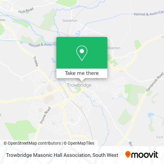 Trowbridge Masonic Hall Association map