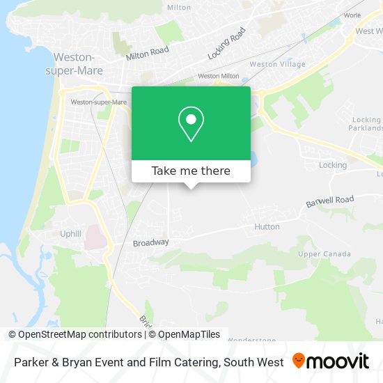 Parker & Bryan Event and Film Catering map