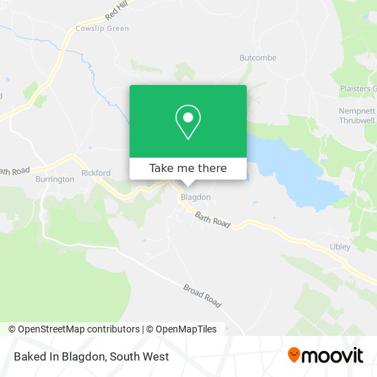 Baked In Blagdon map