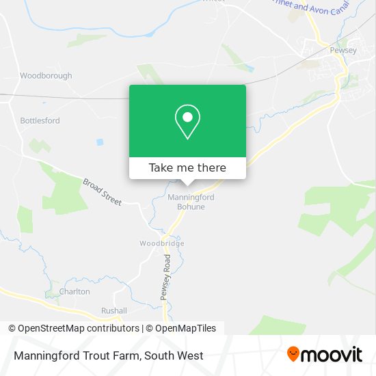 Manningford Trout Farm map
