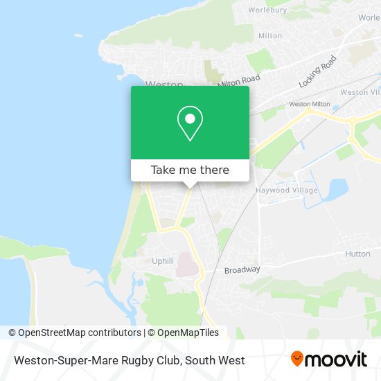 Weston-Super-Mare Rugby Club map