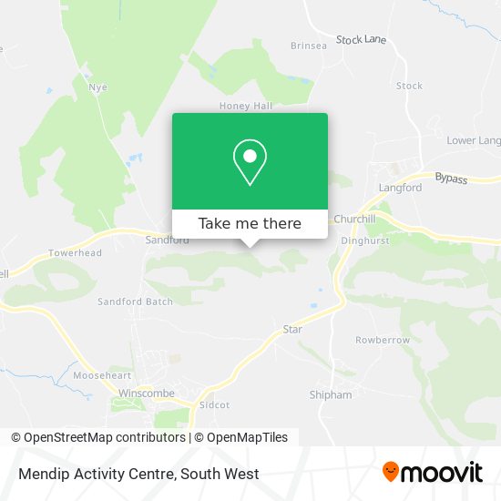 Mendip Activity Centre map