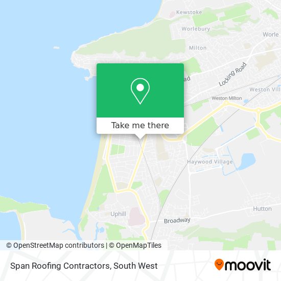 Span Roofing Contractors map