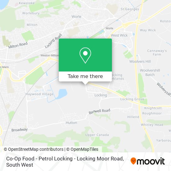 Co-Op Food - Petrol Locking - Locking Moor Road map