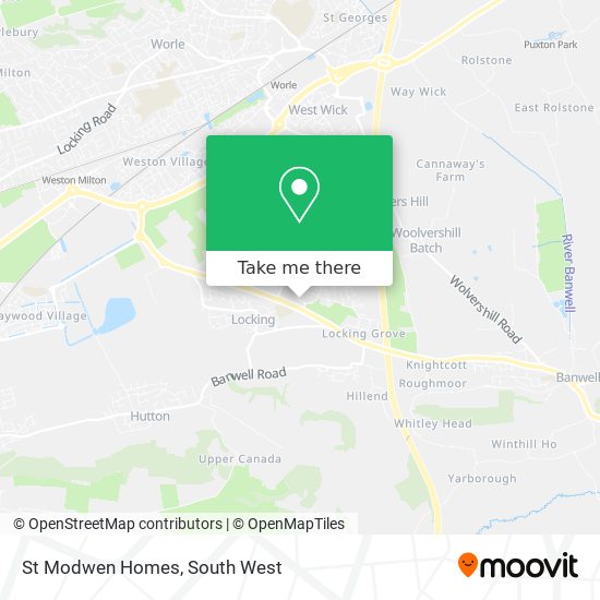 St Modwen Homes map