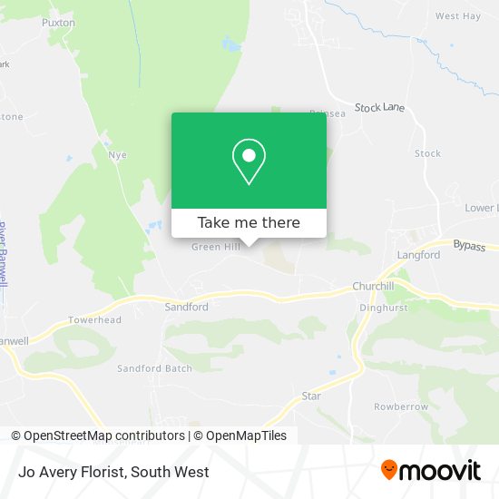 Jo Avery Florist map