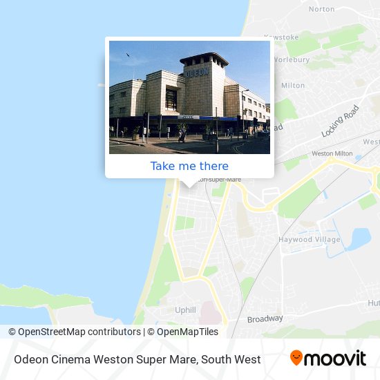 Odeon Cinema Weston Super Mare map