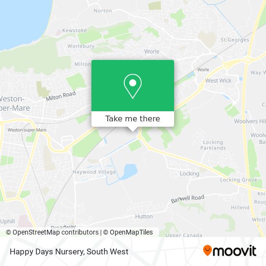 Happy Days Nursery map