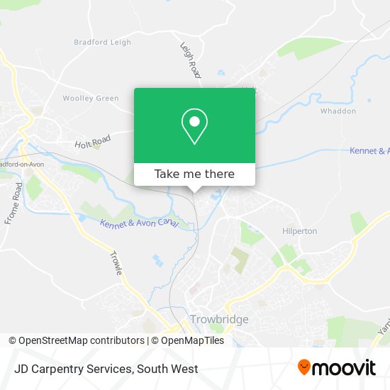 JD Carpentry Services map