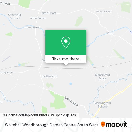 Whitehall Woodborough Garden Centre map