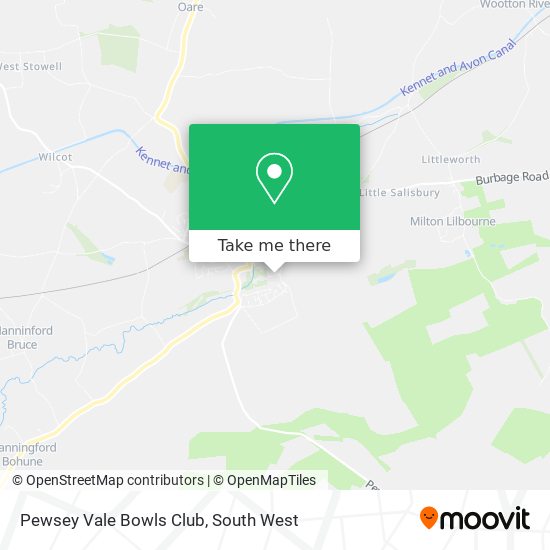 Pewsey Vale Bowls Club map