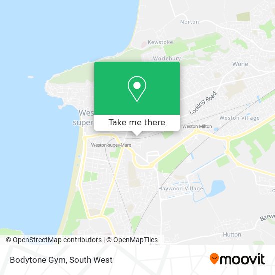 Bodytone Gym map
