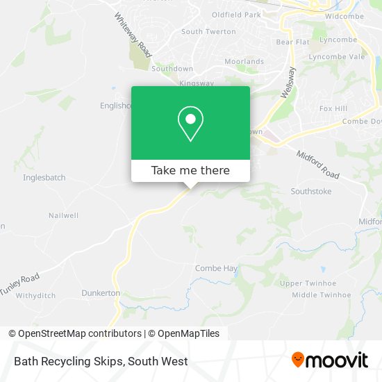 Bath Recycling Skips map