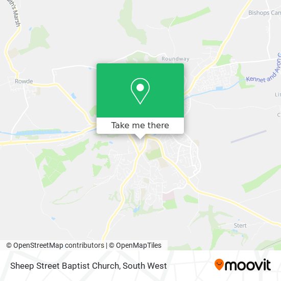 Sheep Street Baptist Church map