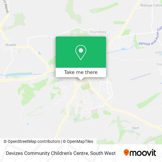 Devizes Community Children's Centre map