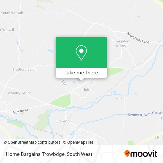 Home Bargains Trowbdge map