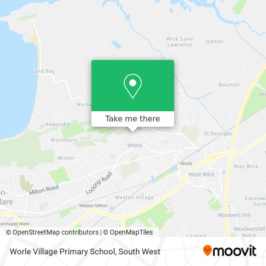 Worle Village Primary School map