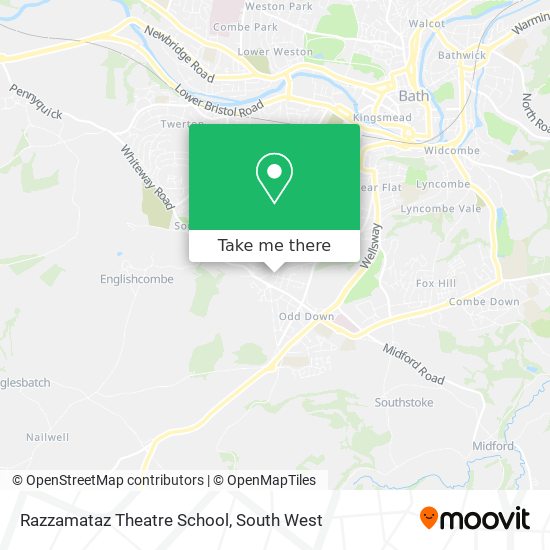 Razzamataz Theatre School map