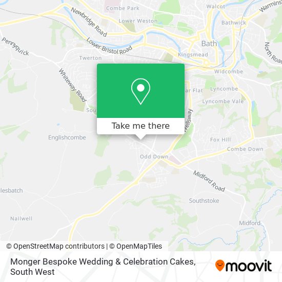 Monger Bespoke Wedding & Celebration Cakes map