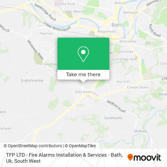 TFP LTD - Fire Alarms Installation & Services - Bath, Uk map