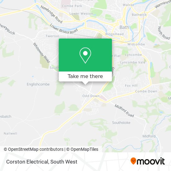 Corston Electrical map