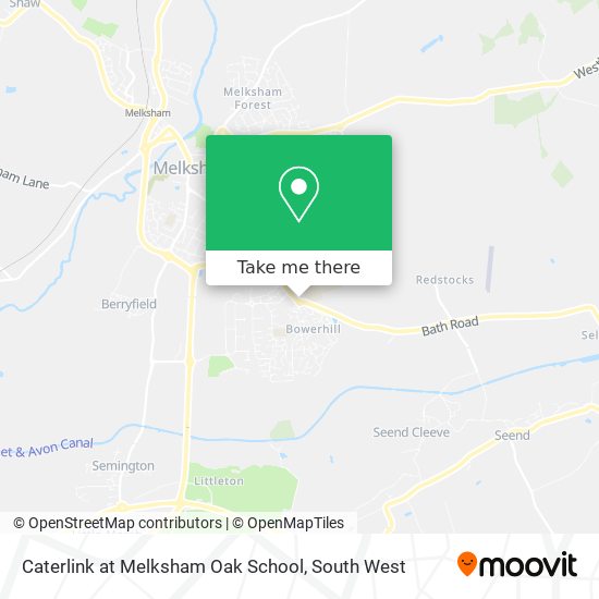 Caterlink at Melksham Oak School map
