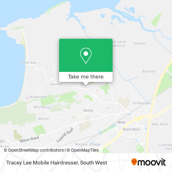 Tracey Lee Mobile Hairdresser map