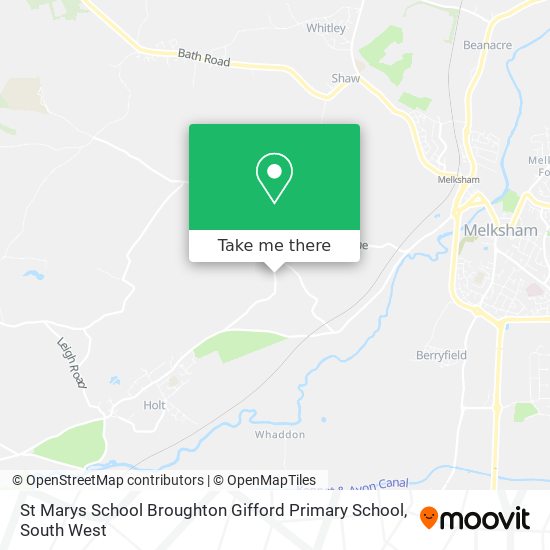 St Marys School Broughton Gifford Primary School map