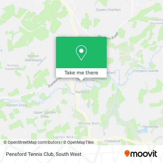 Pensford Tennis Club map