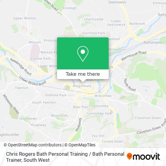 Chris Rogers Bath Personal Training / Bath Personal Trainer map