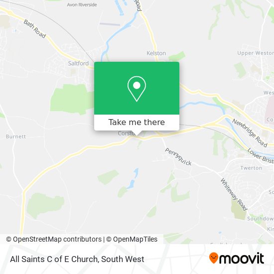 All Saints C of E Church map