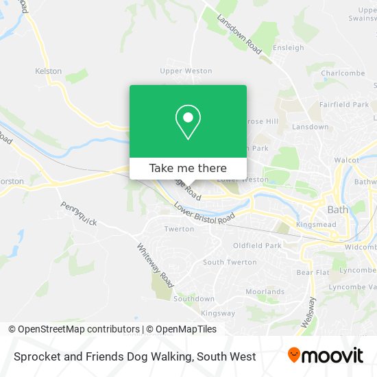 Sprocket and Friends Dog Walking map
