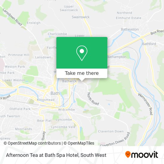 Afternoon Tea at Bath Spa Hotel map