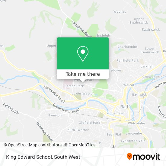 King Edward School map
