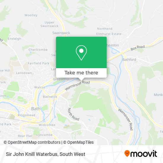 Sir John Knill Waterbus map