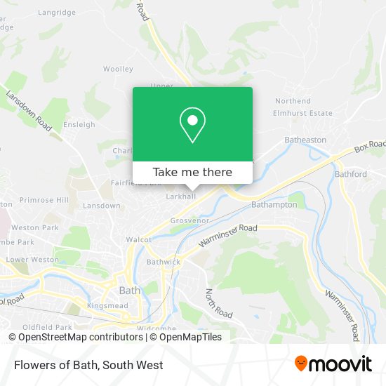 Flowers of Bath map